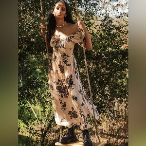 Free People Forget Me Not Midi Dress size Large